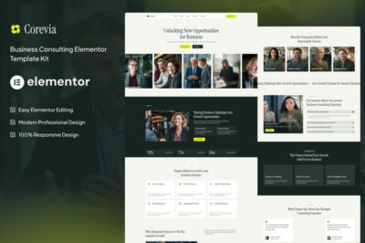 Corevia - Business Consulting Elementor Template Kit