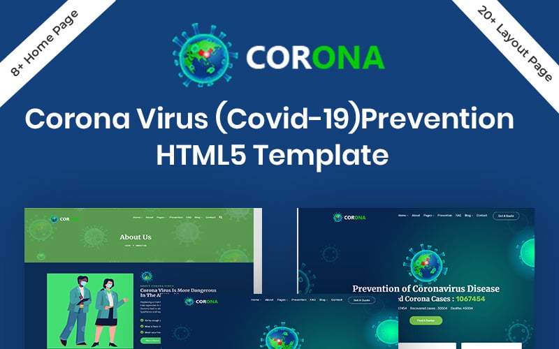 Corona (Covid-19) Prevention HTML5 Bootstrap Website Template Corona (Covid-19) Prevention HTML5 Bootstrap Website Template