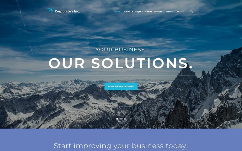Corporate's Inc WordPress Theme Corporate's Inc WordPress Theme