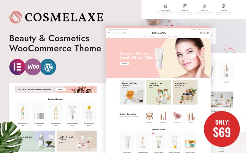Cosmelaxe - Beauty and Cosmetics Store WooCommerce Theme Cosmelaxe - Beauty and Cosmetics Store WooCommerce Theme