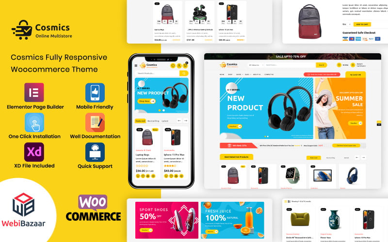 Cosmics - Multipurpose Premium Electronic WooCommerce Store Cosmics - Multipurpose Premium Electronic WooCommerce Store