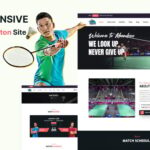 Court Game - Badminton and Racket Sports Website Template