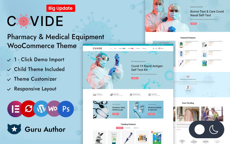 COVIDE - Medical Healthcare Store Elementor WooCommerce Responsive Theme COVIDE - Medical Healthcare Store Elementor WooCommerce Responsive Theme