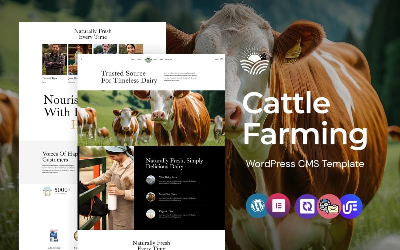 Cowfarm - Cow Farm and Dairy Farm WordPress Elementor Theme Cowfarm - Cow Farm and Dairy Farm WordPress Elementor Theme