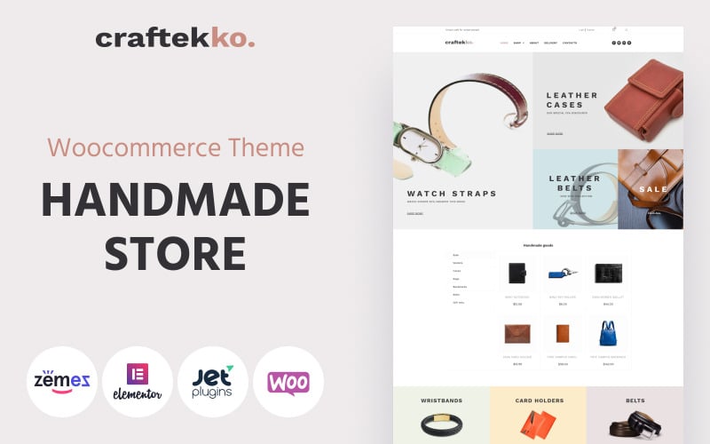 Craftekko - Handmade ECommerce Clean Elementor WooCommerce Theme Craftekko - Handmade ECommerce Clean Elementor WooCommerce Theme