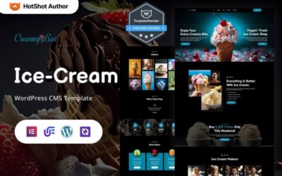 Creamy Bar - Ice Cream WordPress Elementor Theme