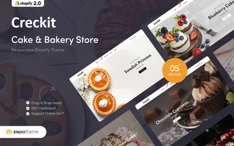 Creckit - Cake & Bakery Responsive Shopify Theme Creckit - Cake & Bakery Responsive Shopify Theme