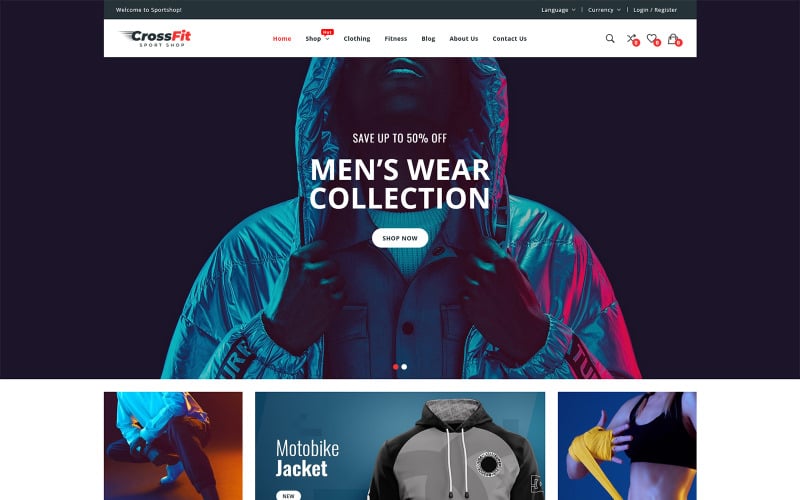 Crossfit - WooCommerce WordPress Theme for Fashion Store Crossfit - WooCommerce WordPress Theme for Fashion Store