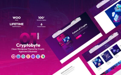 Cryptobyte – Clean Woocommerce Theme For Crypto Shop,  Agencies & Business