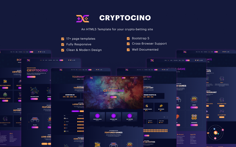 CryptoCino - Crypto-Betting HTML5 Template CryptoCino - Crypto-Betting HTML5 Template