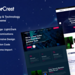 CyberCrest - Cyber Security & Technology WordPress Theme