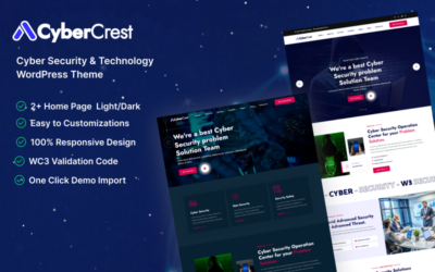 CyberCrest - Cyber Security & Technology WordPress Theme