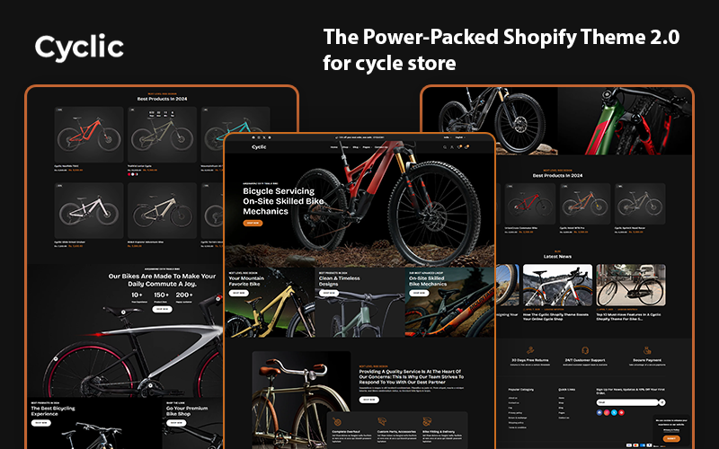 Cyclic - Minimal & Responsive Shopify Theme for Modern Cycle Stores Cyclic - Minimal & Responsive Shopify Theme for Modern Cycle Stores