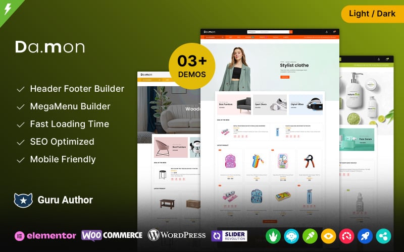 Damon - Mega Store and Multipurpose WooCommerce Theme Damon - Mega Store and Multipurpose WooCommerce Theme