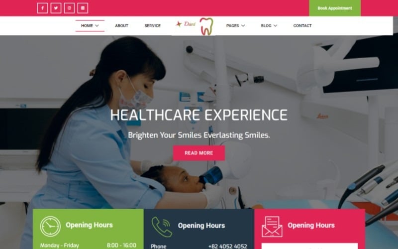 Dant - Dentist Medical Website Template Dant - Dentist Medical Website Template