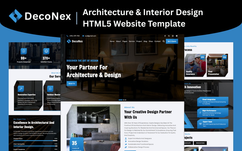 DecoNex - Architecture & Interior Design HTML5 Website Template DecoNex - Architecture & Interior Design HTML5 Website Template