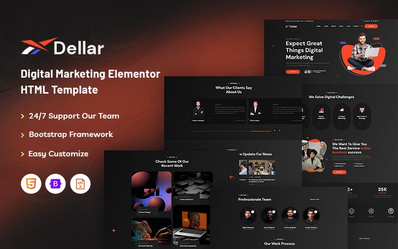 Dellar - Digital Marketing HTML5 Website Template Dellar - Digital Marketing HTML5 Website Template