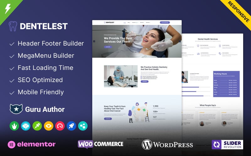 Dentelest - Medical and Dentist WordPress Theme Dentelest - Medical and Dentist WordPress Theme