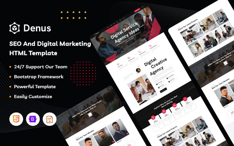 Denus – Creative Agency Website Template Denus – Creative Agency Website Template