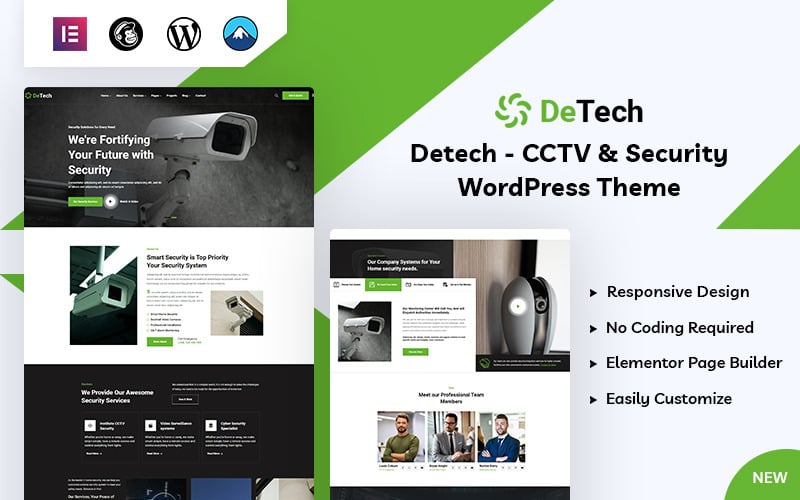 Detech - CCTV and Security WordPress Theme Detech - CCTV and Security WordPress Theme