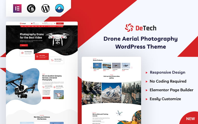 Detech - Drone WordPress Theme Detech - Drone WordPress Theme