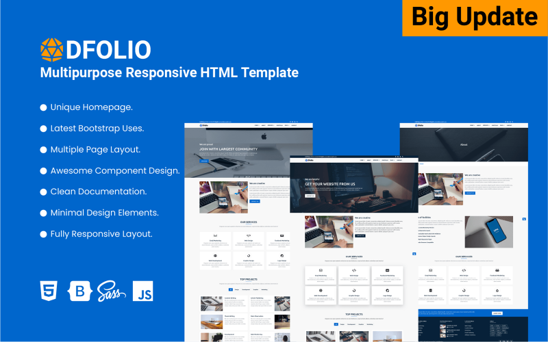 Dfolio - Multipurpose Responsive Bootstrap HTML Template Dfolio - Multipurpose Responsive Bootstrap HTML Template