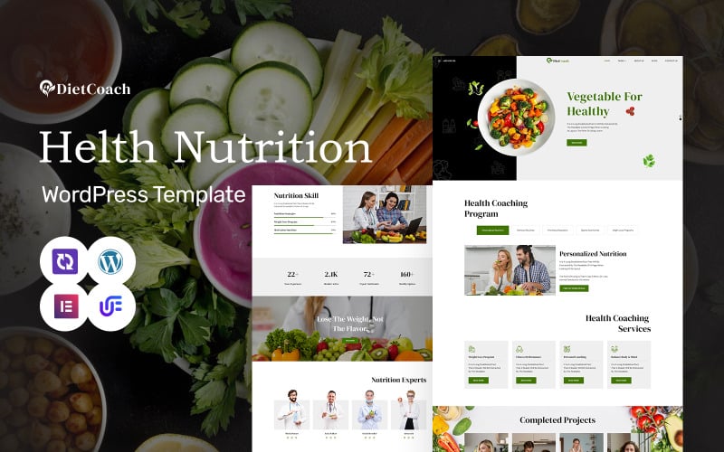 Diet Coach - Dietitians And Nutritionists WordPress Elementor Theme Diet Coach - Dietitians And Nutritionists WordPress Elementor Theme