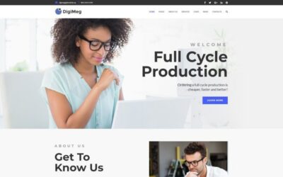 DigiMeg - Communication Agency WordPress theme