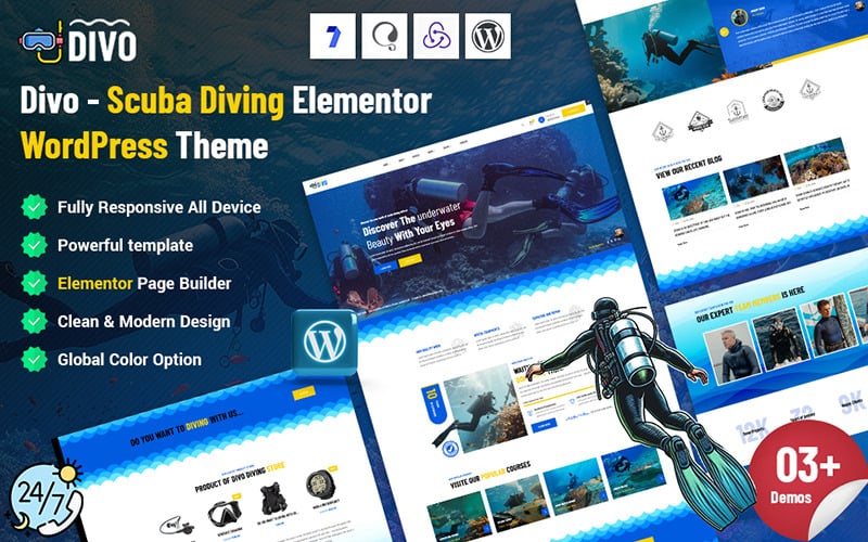 Divo - Scuba Diving WordPress Theme Divo - Scuba Diving WordPress Theme