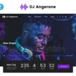 DJ Angerone - Music Multipage Modern HTML Website Template