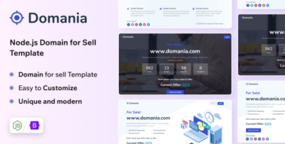Domania - Domain For Sell NodeJS Template