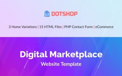 DotShop - Digital Marketplace Website Template