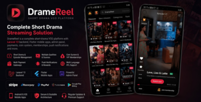 DrameReel | Short Drama Streaming Platform With Flutter App