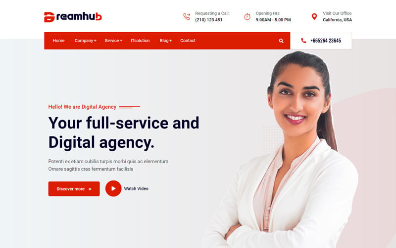 Dreamhub Digital Agency and Software Company HTML5 Template Dreamhub Digital Agency and Software Company HTML5 Template