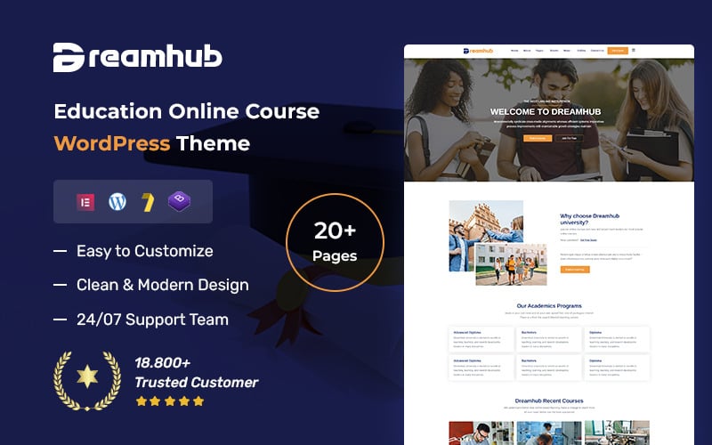 DreamHub - Education Online Course WordPress Theme DreamHub - Education Online Course WordPress Theme