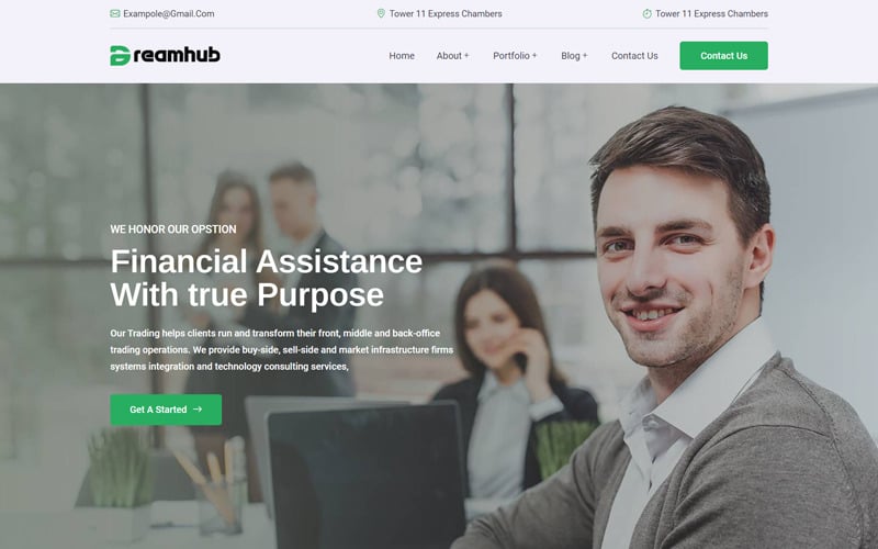 DreamHub Finance Consulting HTML5 Template DreamHub Finance Consulting HTML5 Template