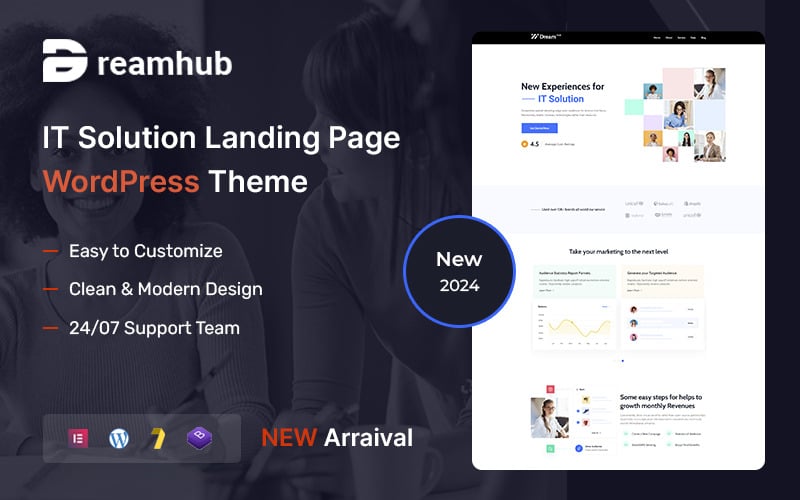 DreamHub - IT Solution and Landing Page WordPress Theme DreamHub - IT Solution and Landing Page WordPress Theme