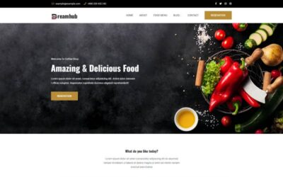 DreamHub - Restaurant  WordPress Theme
