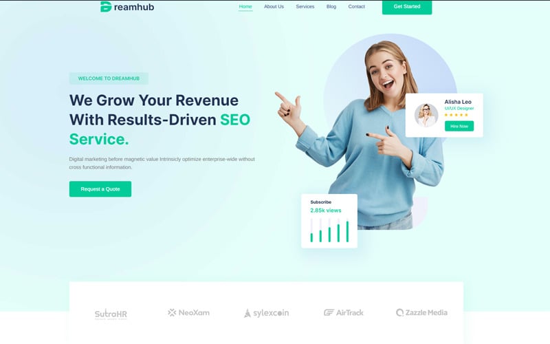 DreamHub SEO Agency WordPress Theme DreamHub SEO Agency WordPress Theme