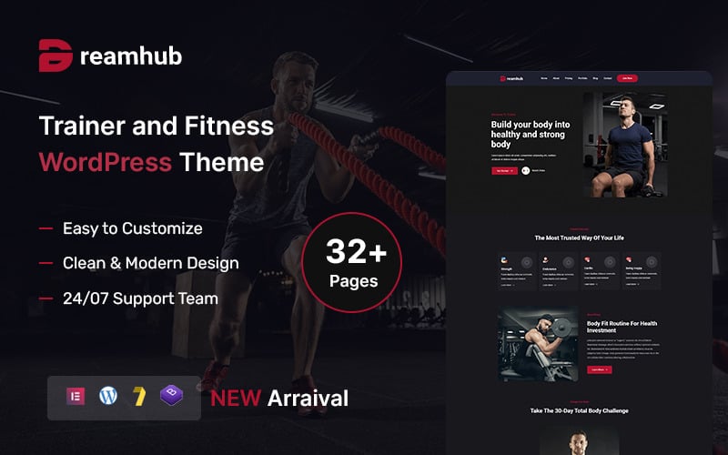 DreamHub – Personal Trainer and Fitness WordPress Theme DreamHub – Personal Trainer and Fitness WordPress Theme