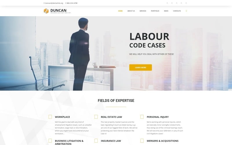 Duncan - Lawyer Company Responsive WordPress Theme Duncan - Lawyer Company Responsive WordPress Theme