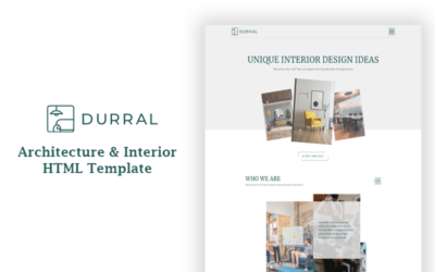 Durral - Architecture and  Interior HTML Template