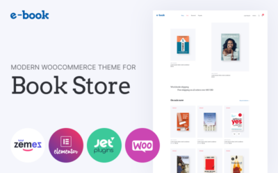 E-book - e-book website theme with widgets for Elementor WooCommerce Theme