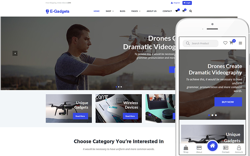 E-Gadgets - Technology & Gadgets WooCommerce Theme E-Gadgets - Technology & Gadgets WooCommerce Theme