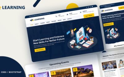 E-learning Online courses Website Template