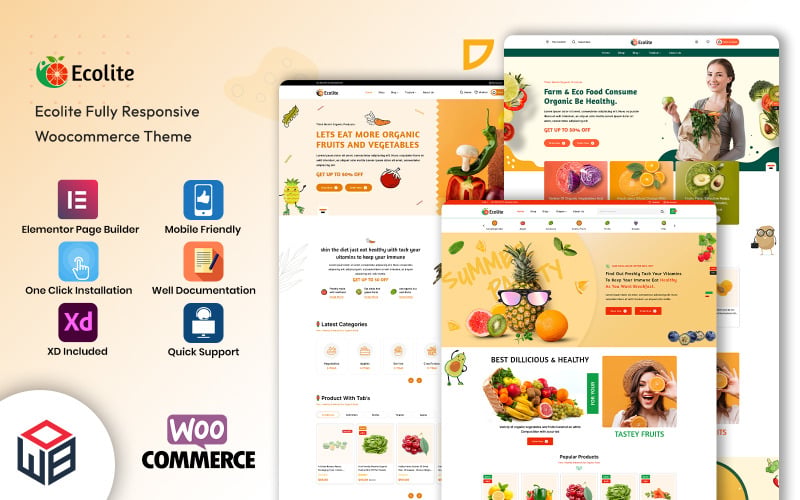 Ecolite - Multipurpose Grocery, Supermarket, Organic Food WooCommerce Store Ecolite - Multipurpose Grocery, Supermarket, Organic Food WooCommerce Store