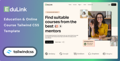 Edulink - Online Course Tailwind CSS 4 HTML Template