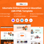 Edumate Online Course & Education LMS HTML Website Template