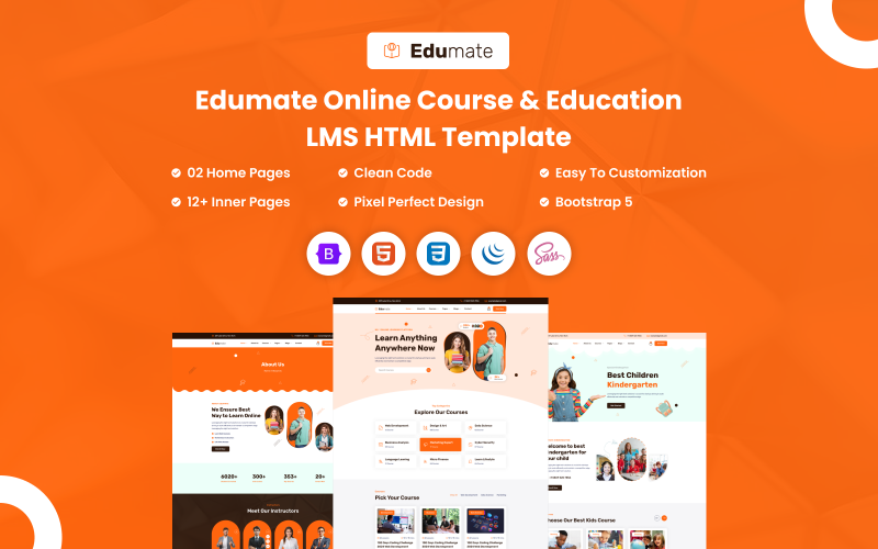 Edumate Online Course & Education LMS HTML Website Template Edumate Online Course & Education LMS HTML Website Template