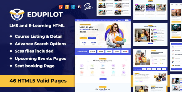 Edupilot - LMS and E-Learning HTML Template Edupilot - LMS and E-Learning HTML Template